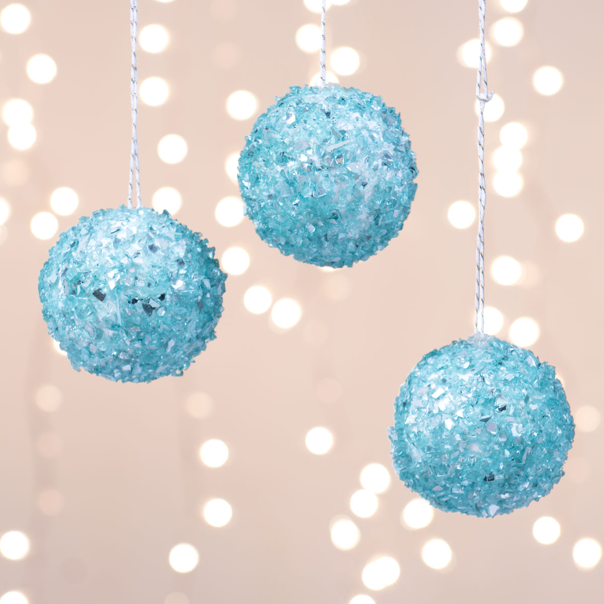 Crushed Glass Ornaments