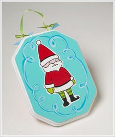 Silly Santa Plaque