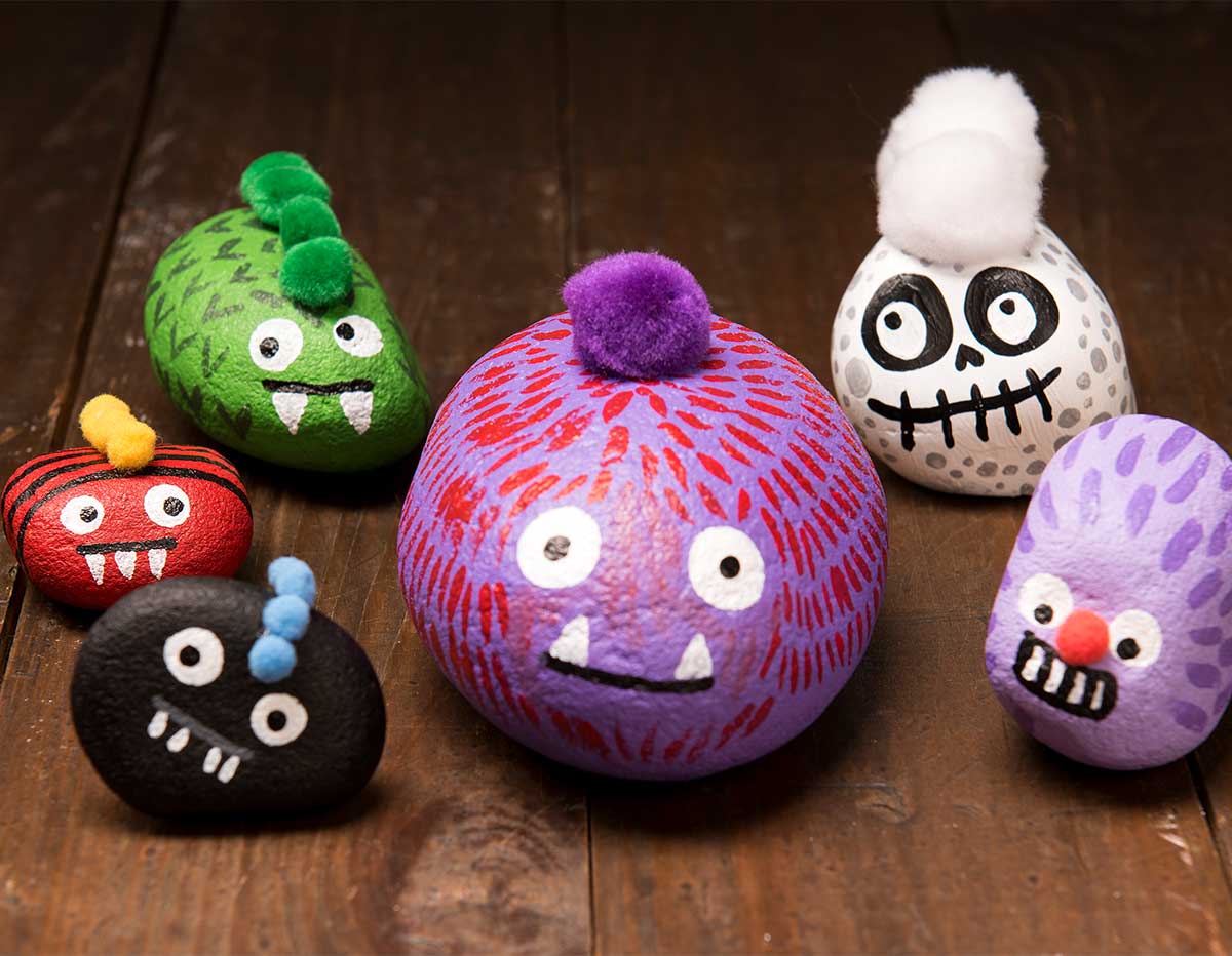 Painted Rock Monster Buddies