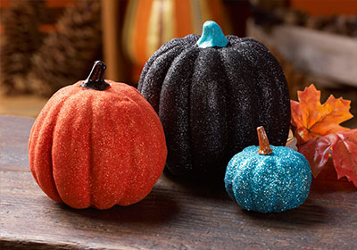 Glittered Pumpkins