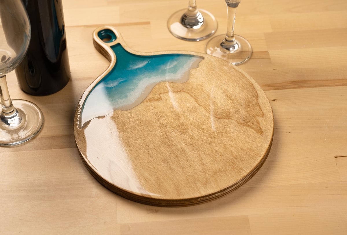 Ocean Resin Cutting Board