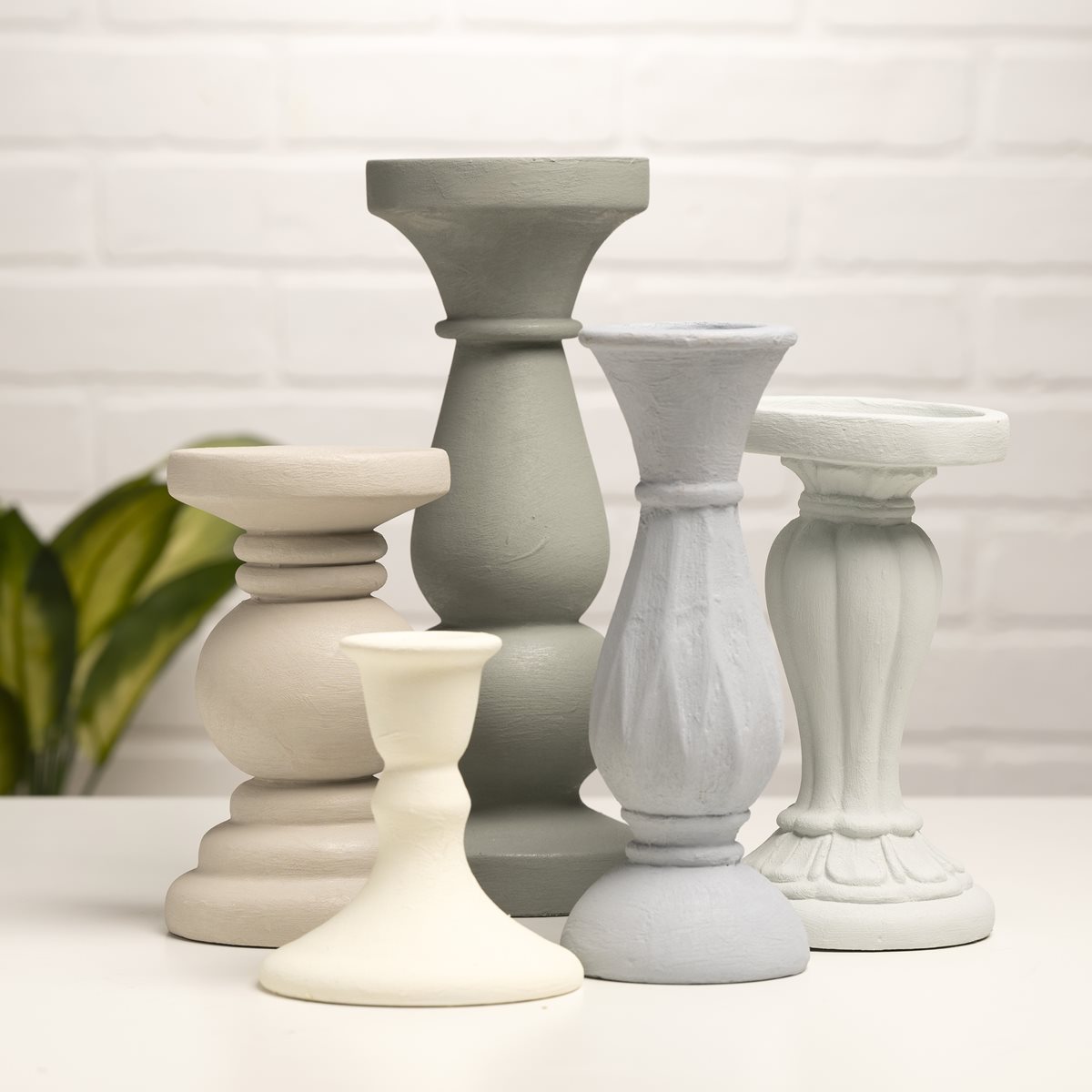 Terra Cotta Candlesticks