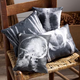 X-Ray Pillows Halloween Decoration Idea