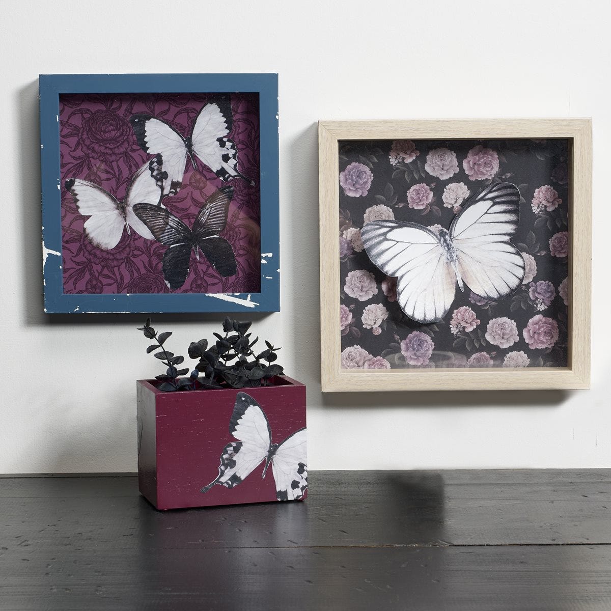 Mod Podge Apothecary Shadow Boxes