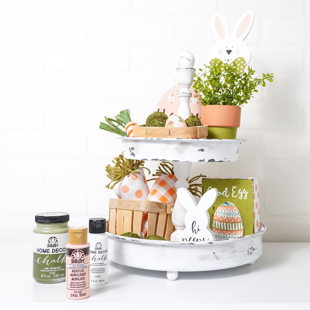 Spring Two Tiered Tray