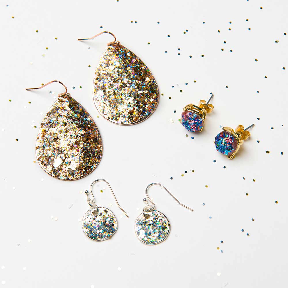 DIY Glitter Jewelry