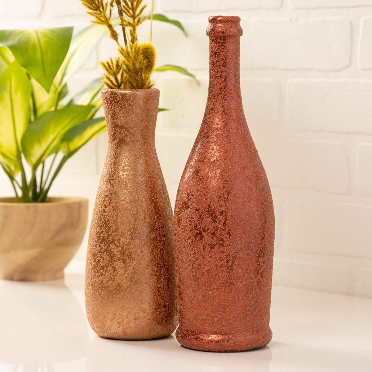 Peach Fuzz Upcycled Vases