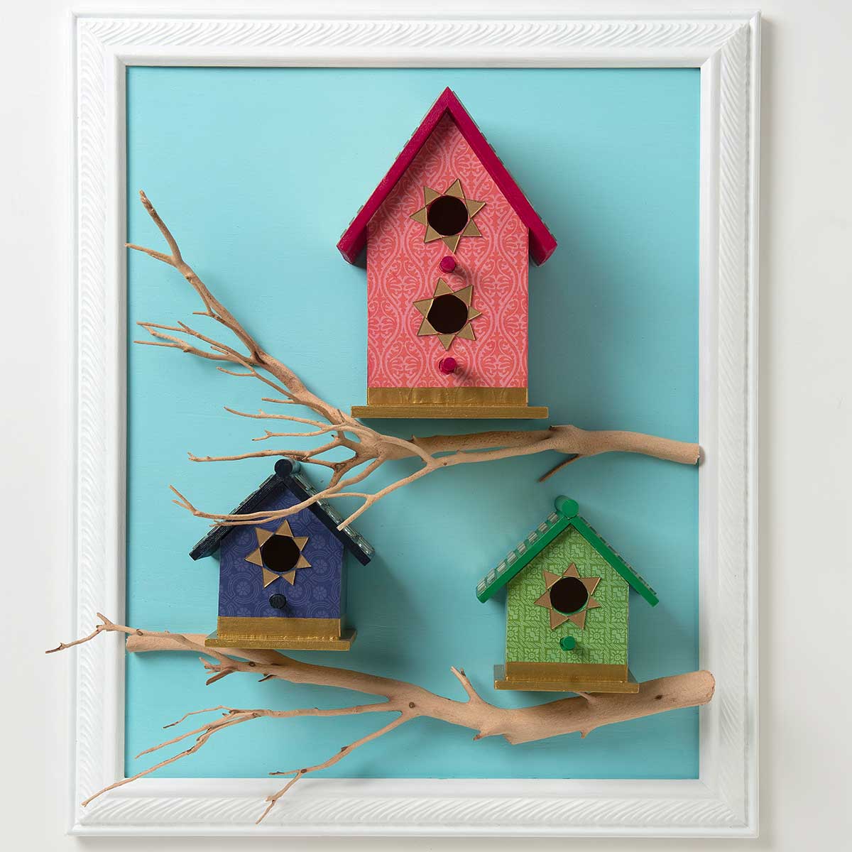 Tiled Birdhouses with Mod Podge Ultra