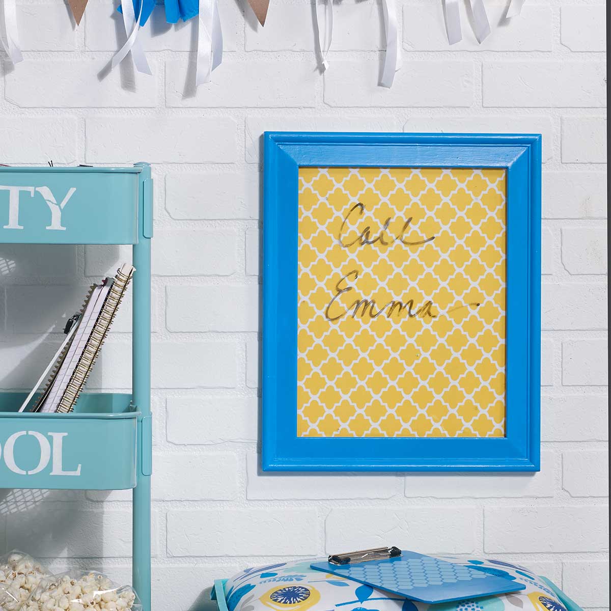 Customized Dry Erase Board Dorm Decorating Idea