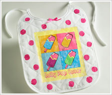 Lolly Pop Lover Bib