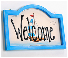 Nautical Welcome Sign