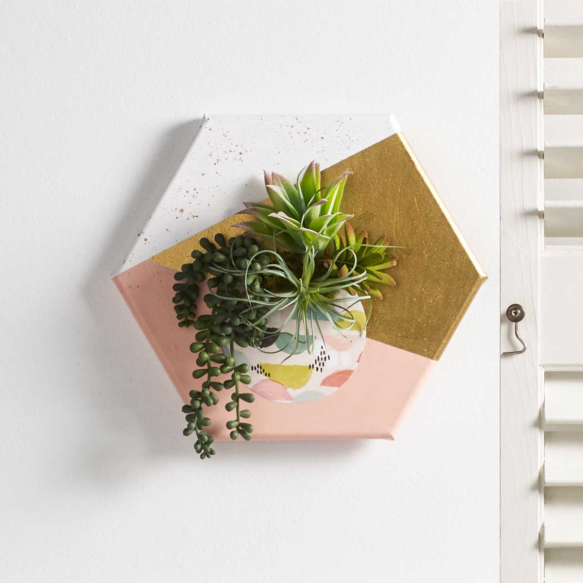 Retro Succulents - Dimensional Wall Art