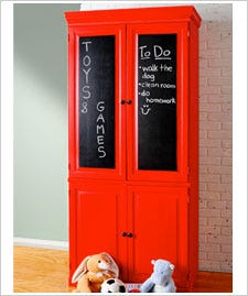 Chalkboard Paint Cabinet Doors