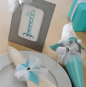 Glittery Wedding Place Setting