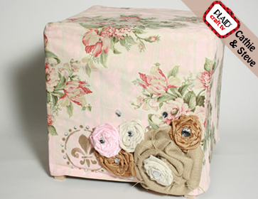 Shabby Fabric Ottoman