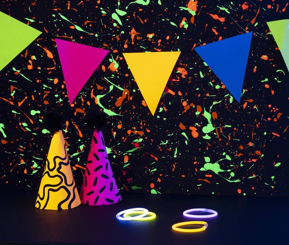 FolkArt Neon Blacklight Party Decor