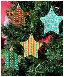 Glass Star Ornaments