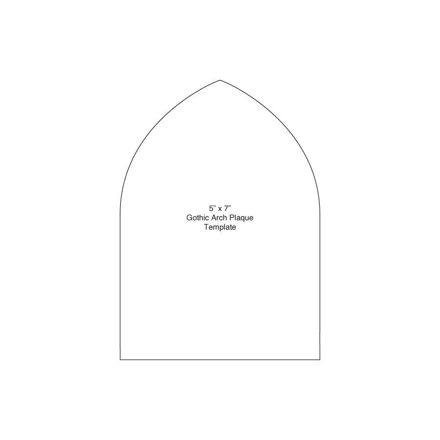 Gothic Arch Plaque