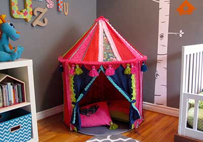 Boho Kids Backyard Tent