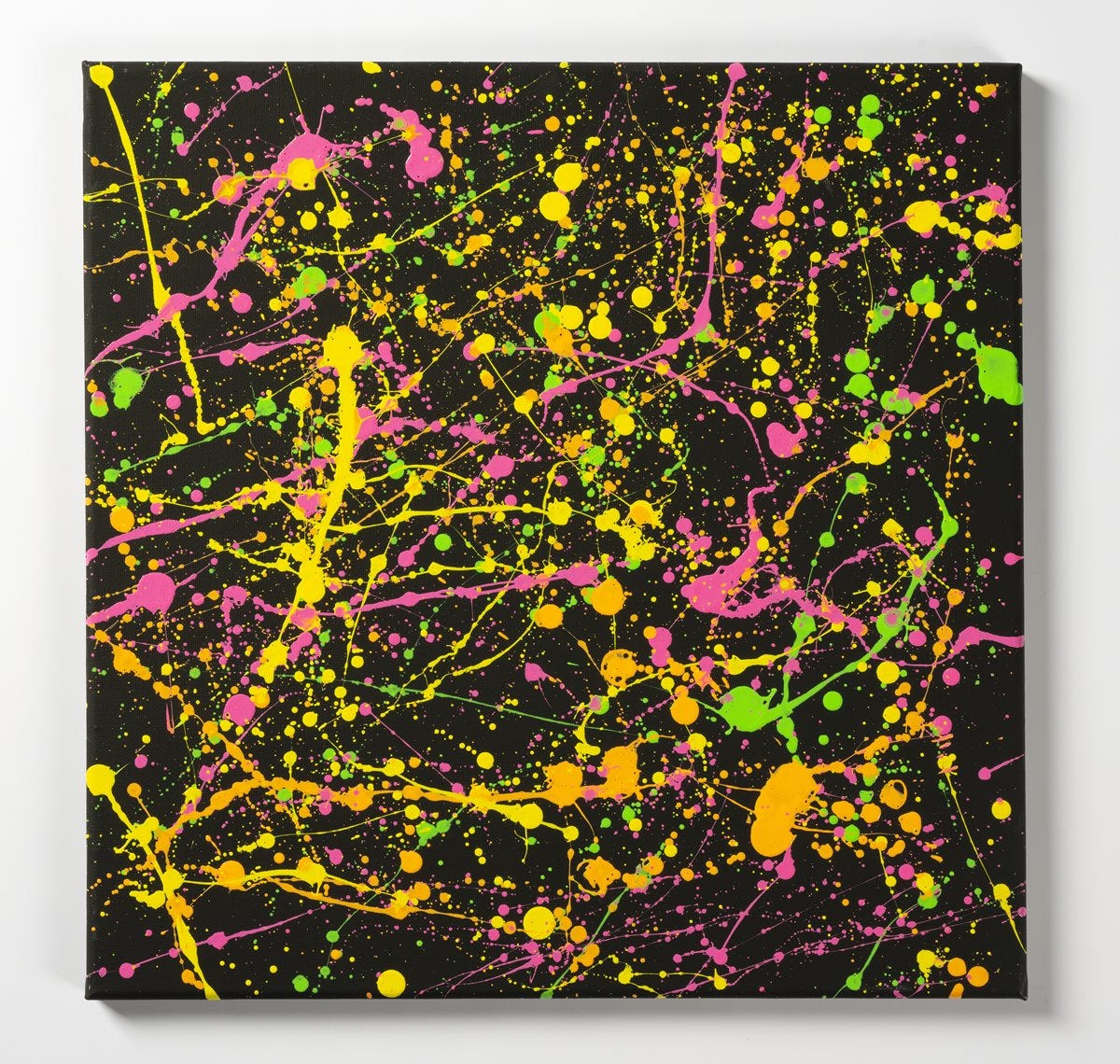 Neon Splatter Wall Art