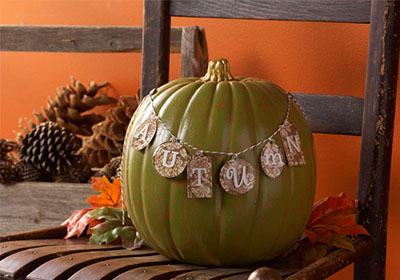 Mod Podge Autumn Crackle Pumpkin