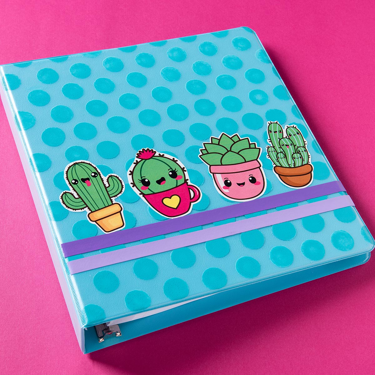 Blue Cactus Binder