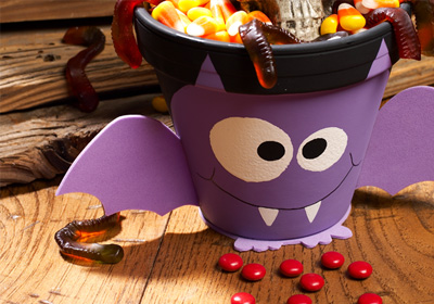 Halloween Batty Pot