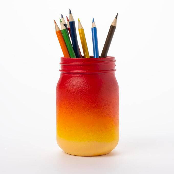 Ombre Mason Jars