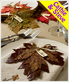 Fall Leaf Place Card Holders