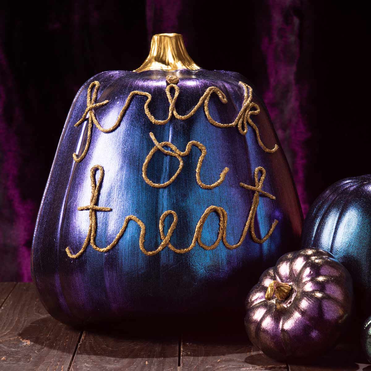 No-Carve Pumpkin DIY with Dragonfly Glaze