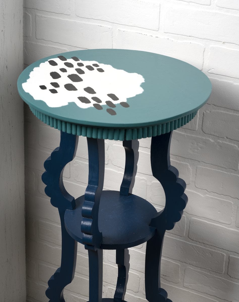 FolkArt One Decor Gloss Small Side Table