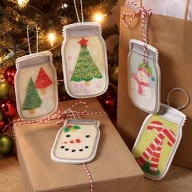 Mason Jar Ornaments