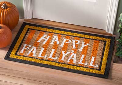 Happy Fall Y’all Welcome Door Mat