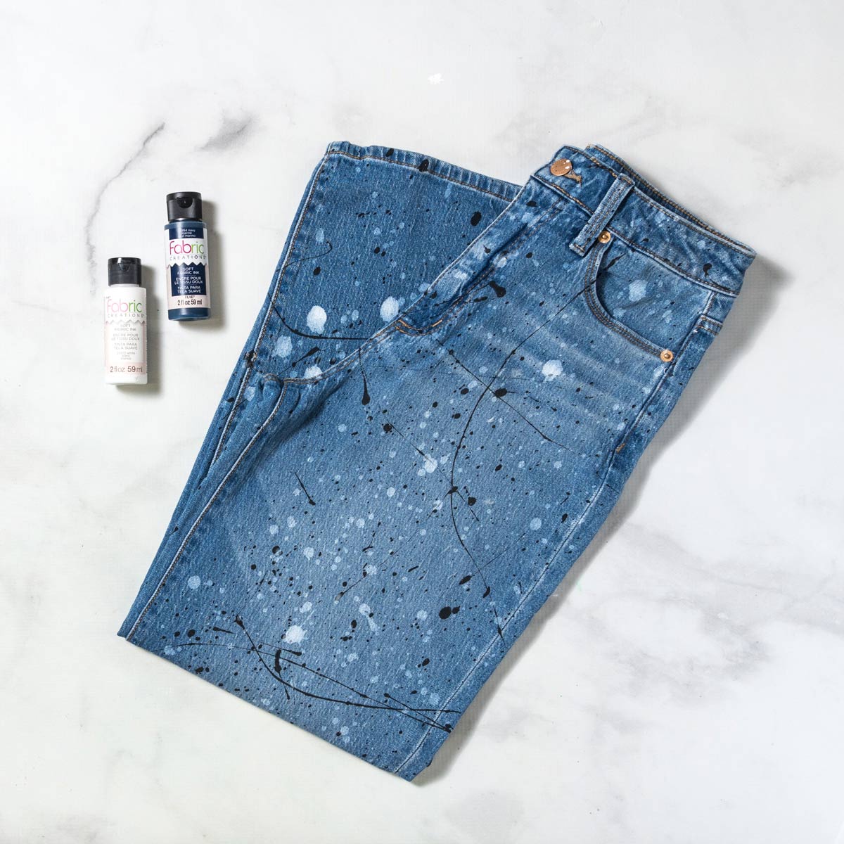 Paint Splatter Jeans