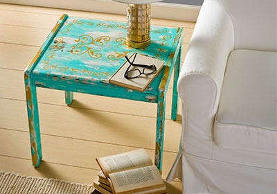 Repurposed End Table