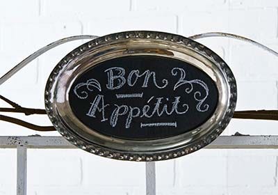 Vintage Silver Tray Chalkboards