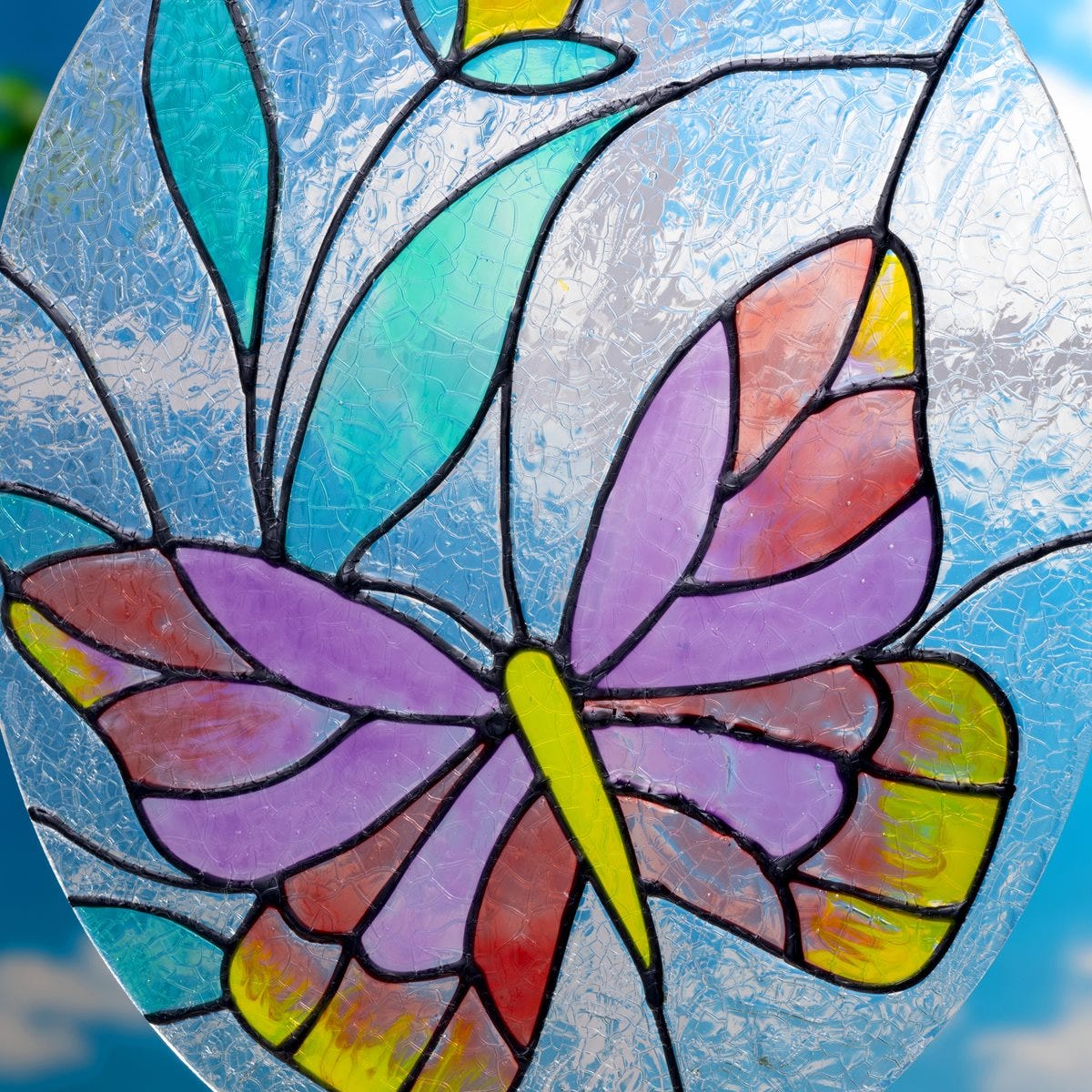 Bright Butterfly with Crackle