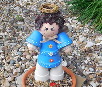 Flower Pot Garden Angel