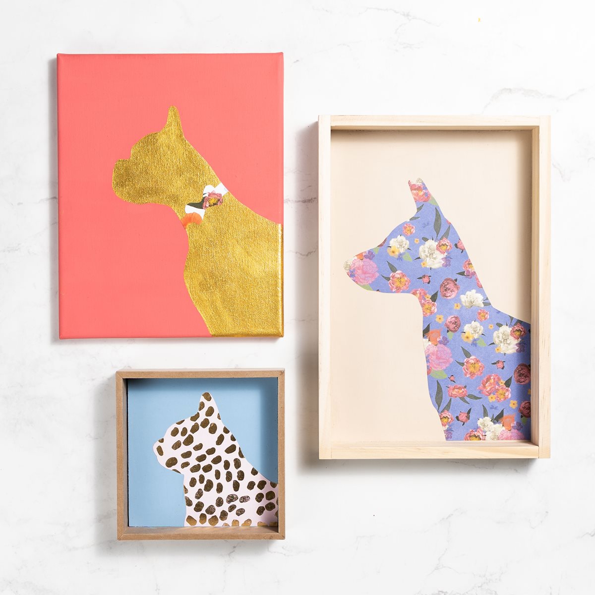 Pet Silhouette Gallery Wall