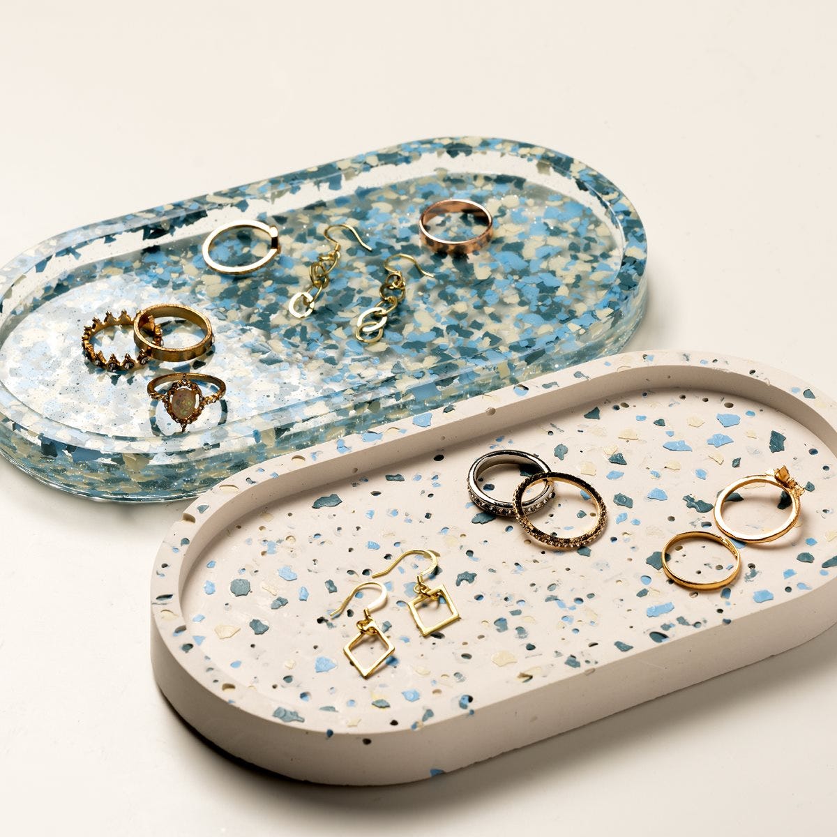 Terazzo Resin Trinket Trays