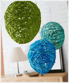 Yarn Ball Hanging Sculpture