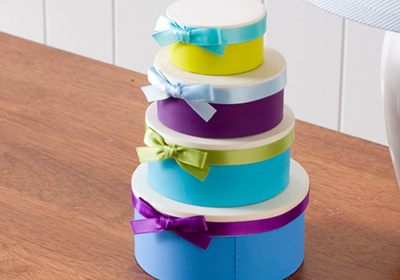 Mini Nesting Boxes with Ribbon