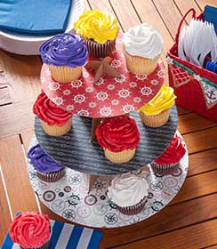 Mod Podge Cupcake Stand