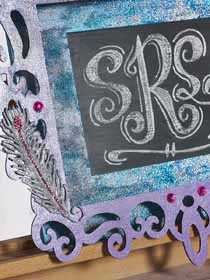 Monogram Chalkboard for DIY Quinceanera