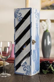 Wine Box with Painted Accents