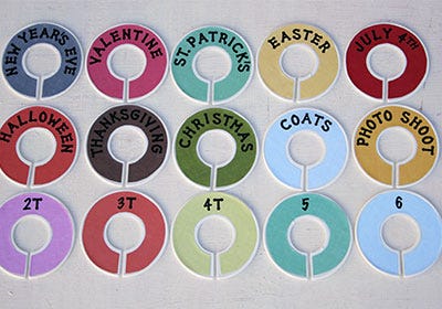 DIY Kids' Closet Dividers