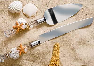 Beach Wedding Cake Server