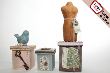 Shabby Nesting Boxes