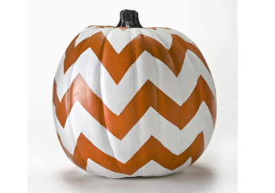 FolkArt Chevron Pumpkin