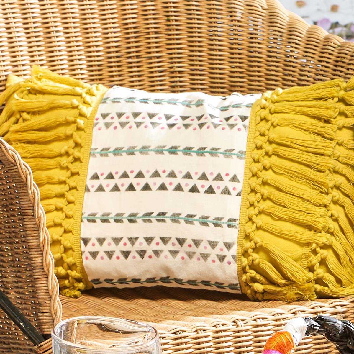 Citron Boho Pillow